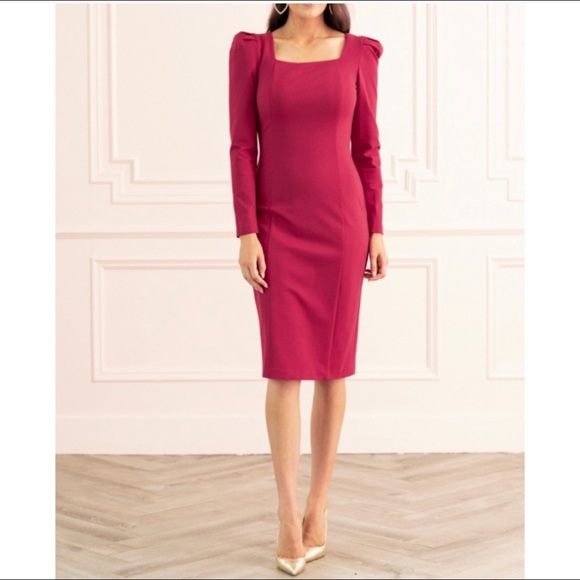 Rachel Parcell Dresses & Skirts - NWT Rachel Parcell | Square Neck Long Sleeve Dress